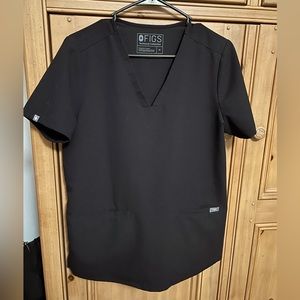 Figs Black Casma Top